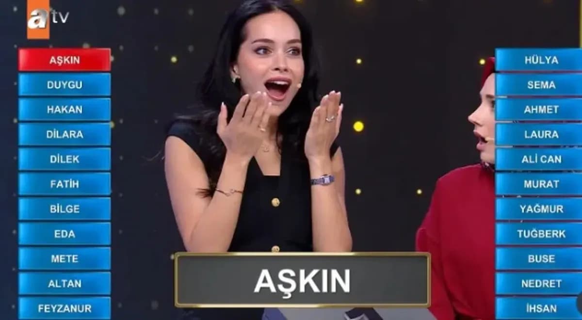 Var Mısın Yok Musun yarışmacısı Aşkın, yarışma sırasında ödül heyecanı yaşarken ekrana yansıdı.