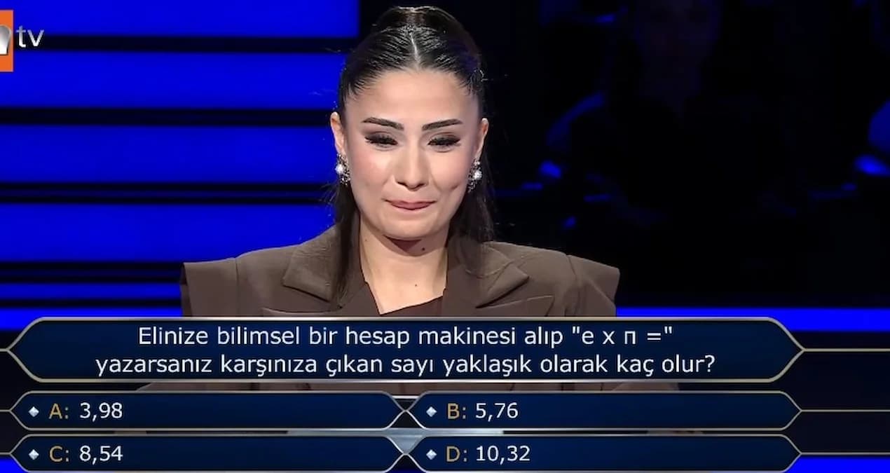 Kim Milyoner Olmak İster'de matematik mezunu yarışmacı kendi alanındaki soruda elendi
