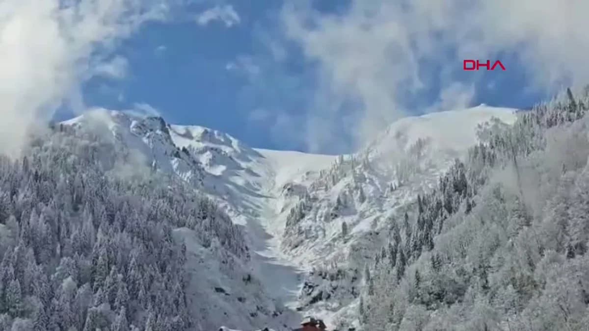 Ayder Yaylası’nda Nisan Ayında Kar Sürprizi