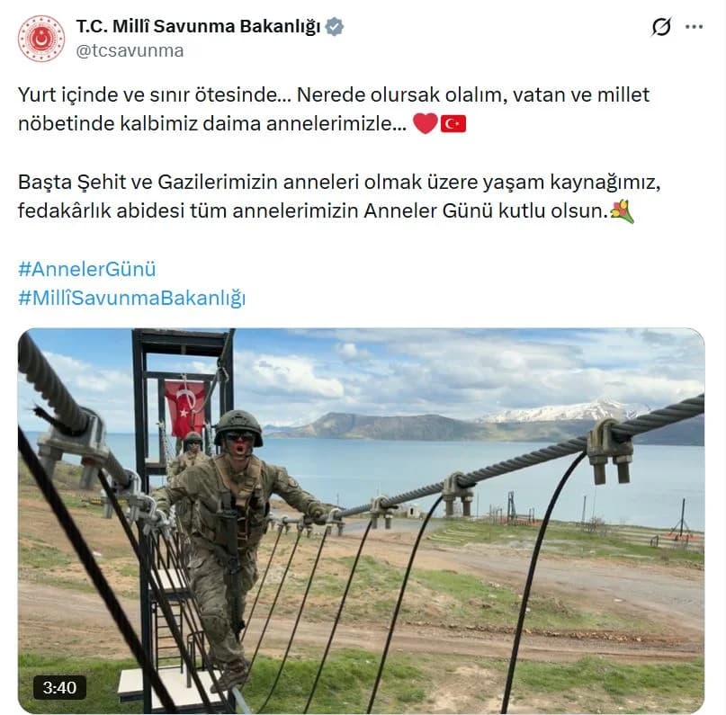 Milli Savunma Bakanlığı’ndan Anneler Günü’ne Özel Duygusal Klip