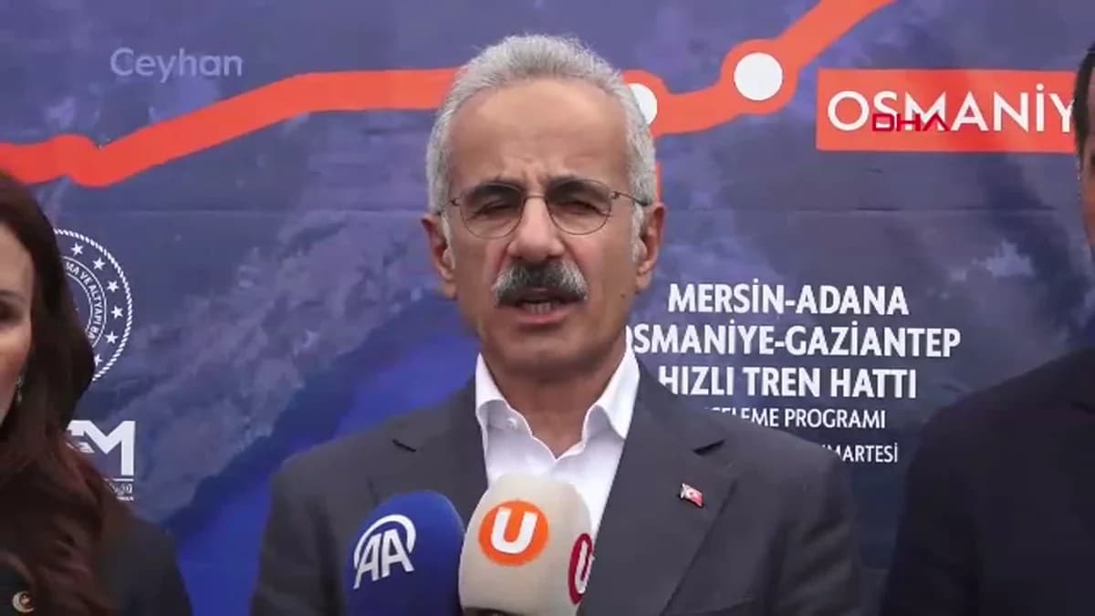 Mersin-Adana Hızlı Tren Kapıda: Bakan Uraloğlu’ndan Açıklama
