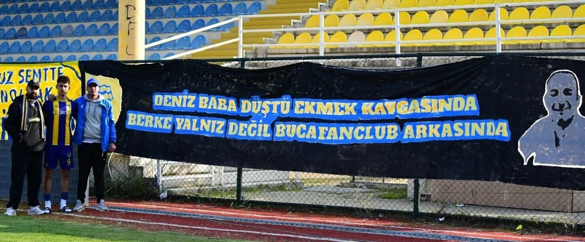Bucasporlu Berke’ye Taraftar Desteği: Babasını Kaybeden Genç Yeteneğe Moral