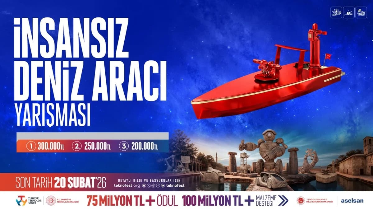 TEKNOFEST 2026 insansız deniz aracı yarışması için başvurular başladı