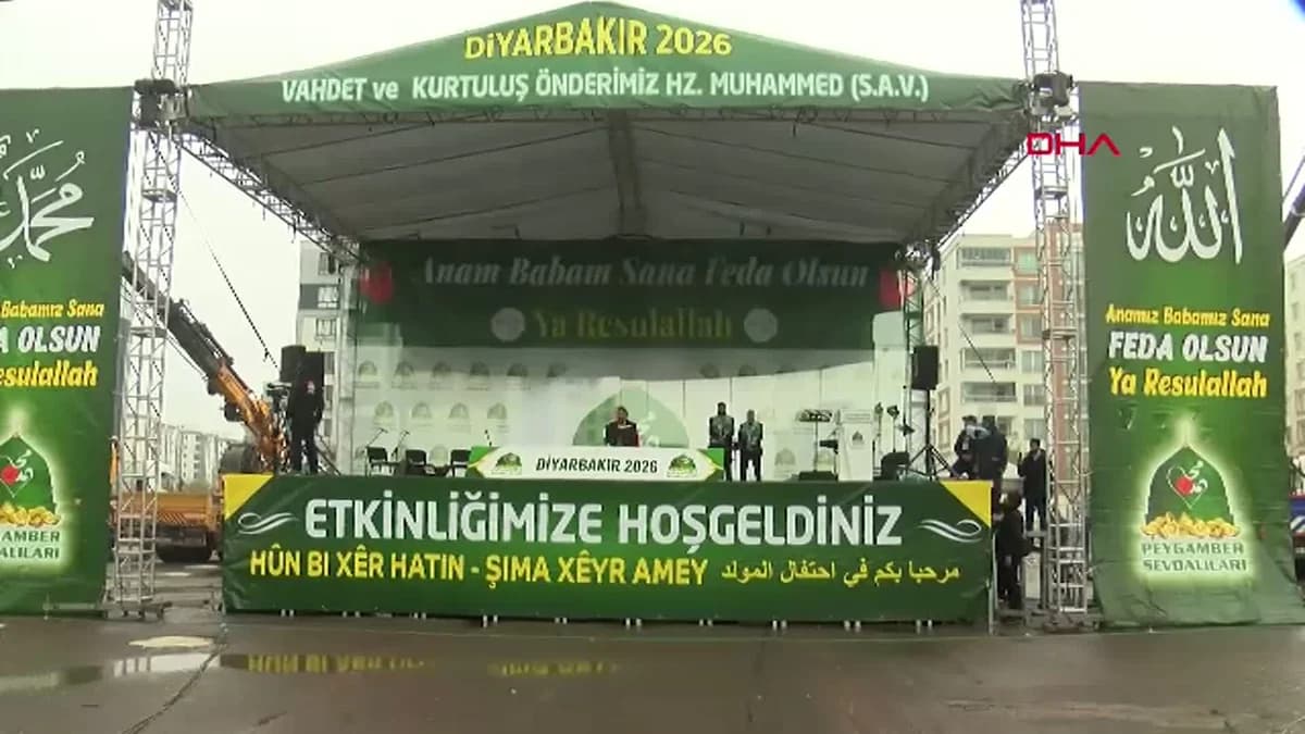 Diyarbakır’da Coşkulu Mevlid-i Nebi Etkinliği Gerçekleşti