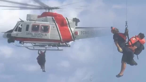 Kocaeli Kandıra’da Kargo Gemisi Karaya Oturdu: 7 Mürettebat Helikopterle Tahliye Edildi