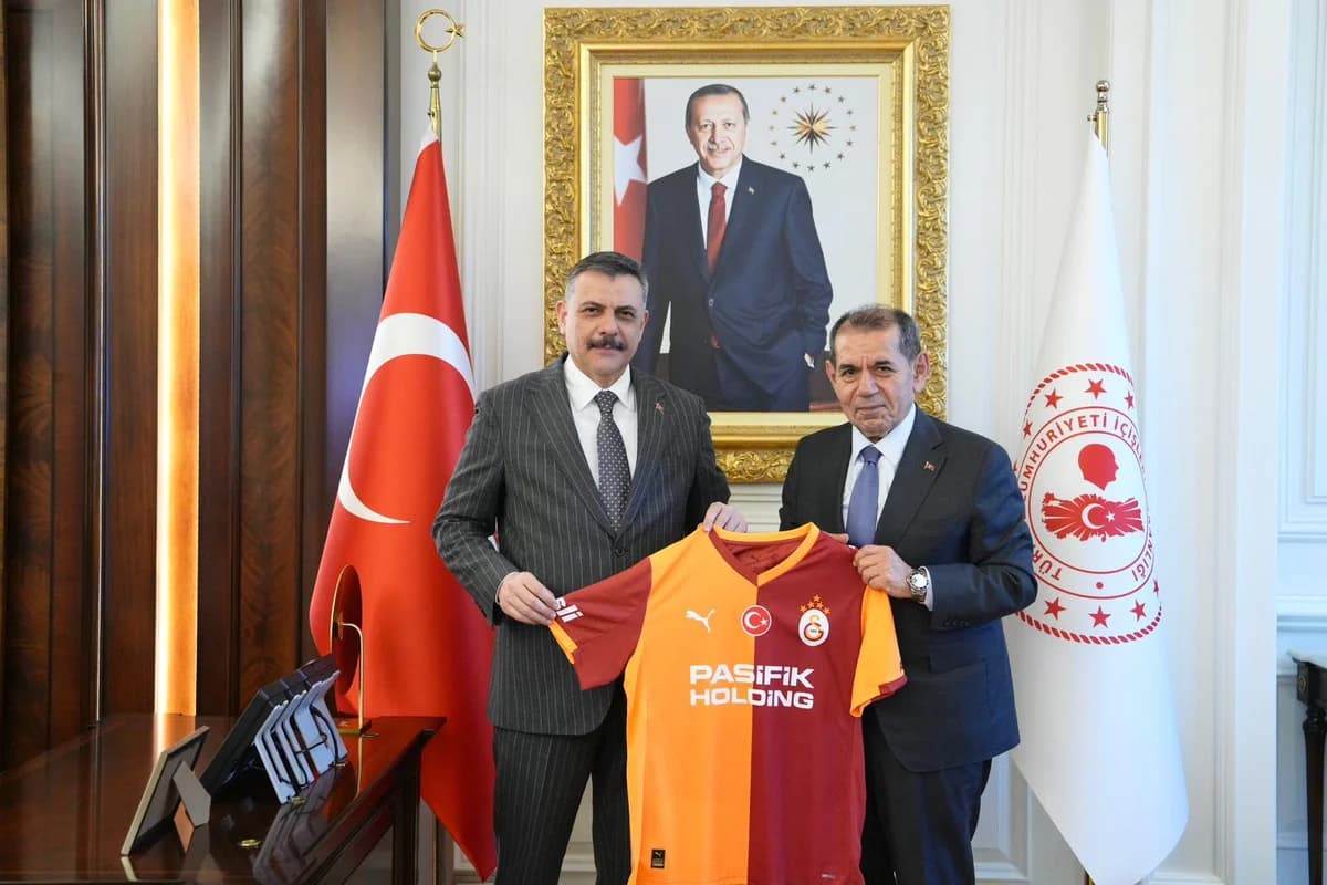 Galatasaray Başkanı Dursun Özbek’ten İçişleri Bakanı Mustafa Çiftçi’ye Anlamlı Ziyaret