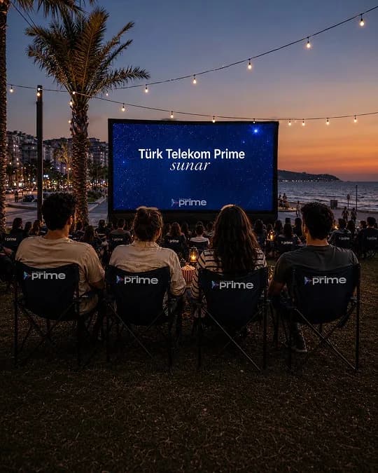 ürk Telekom Prime 30 Temmuz ile 8 Ağustos arasında sinemaseverleri meydanlarda buluşturuyor
