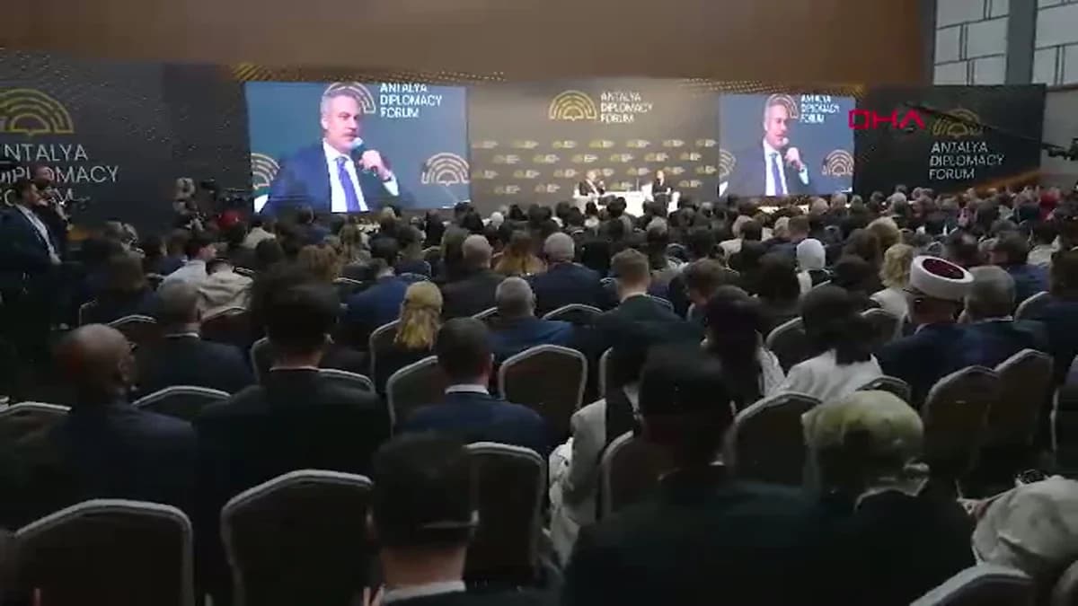 Antalya Diplomasi Forumu’nda Hakan Fidan’dan Önemli Açıklamalar