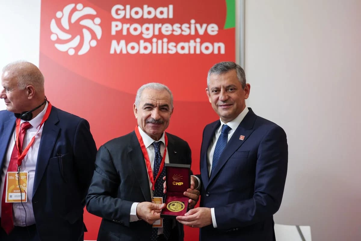 CHP Genel Başkanı Özgür Özel, Eski Filistin Başbakanı Iştiyye ile İspanya’da Buluştu