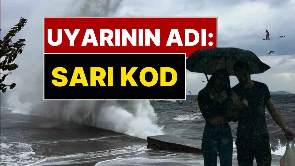 Beş Kente Sarı Kodlu Meteoroloji Uyarısı