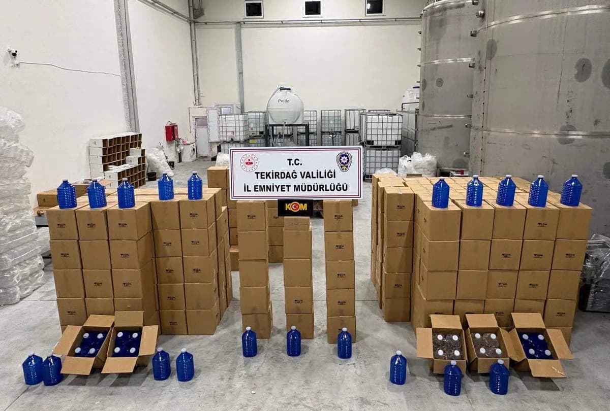 Tekirdağ’da Dev Etil Alkol Operasyonu: 17.815 Litre Ele geçirildi
