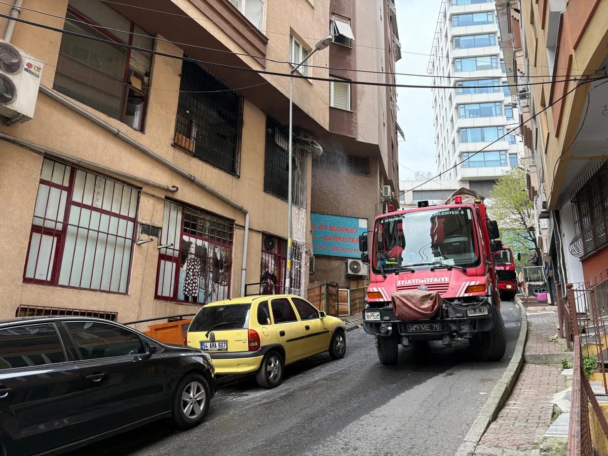 Şişli’de Bacada Yangın: Panik Anları Yaşandı