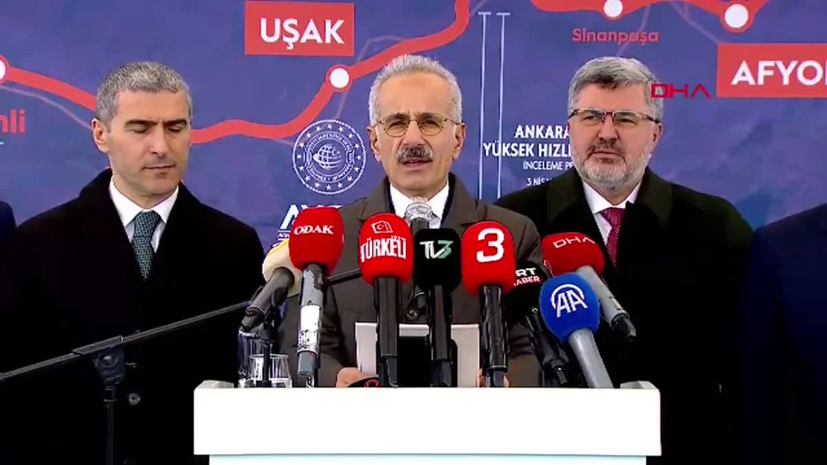 Ulaştırma Bakanı Uraloğlu: Afyonkarahisar’da Yüksek Hızlı Tren Projesi Hayata Geçiyor