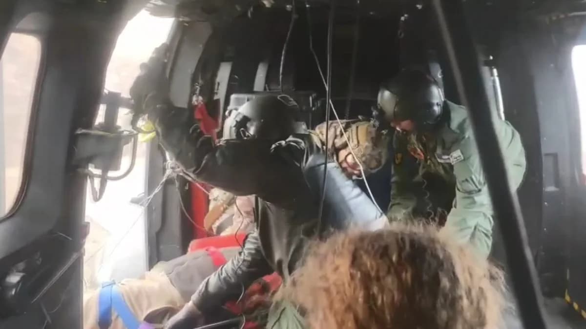 Artvin’de Yaralanan Vatandaş Helikopterle Erzurum’a Nakledildi