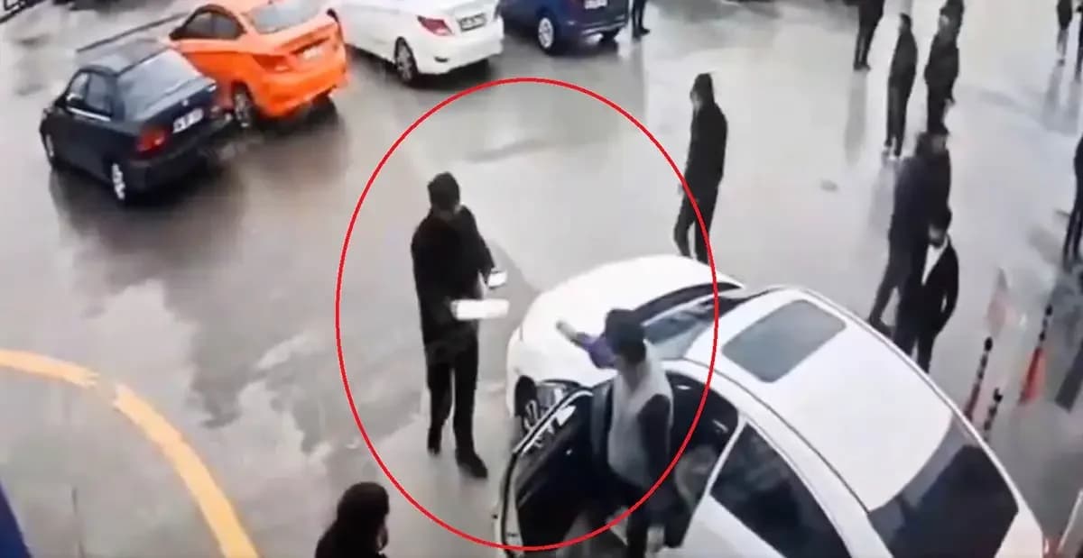 Polis memurunun öldüğü araç muayene istasyonu kavgasının görüntüleri ortaya çıktı