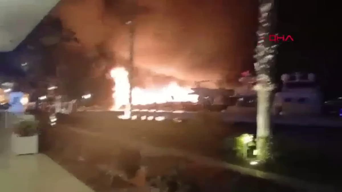 Bodrum’daki Marina Yangını nedeniyle bilirkişi incelemesi başlatıldı