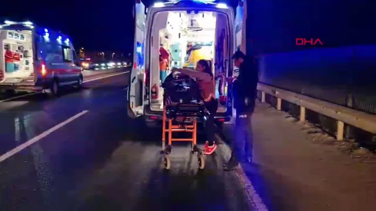 Tekirdağ’da Kırmızı Işık Paniği: TIR’a Arkadan Çarpan Otomobilde 2 Yaralı
