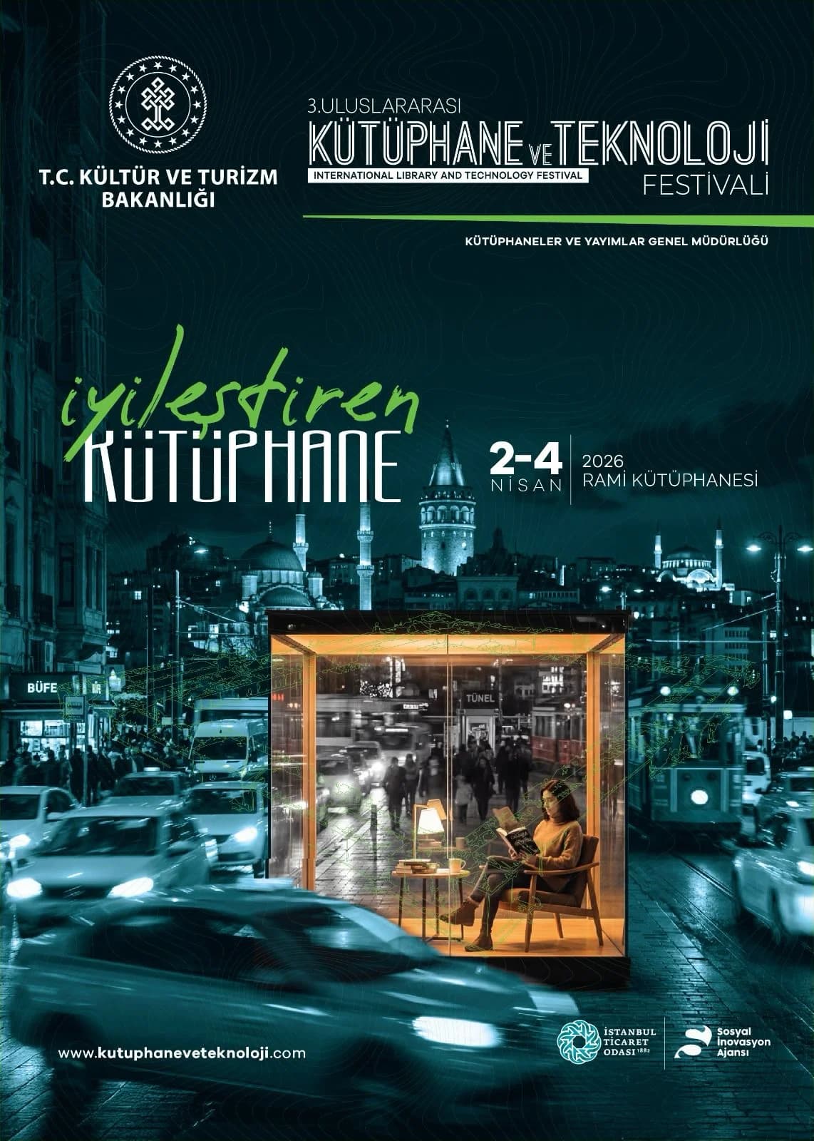 3. Uluslararası Kütüphane ve Teknoloji Festivali 2 Nisan’da Başlıyor