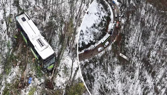 Kartepe’de belediye otobüsü şarampole yuvarlandı: 39 kişi yaralandı