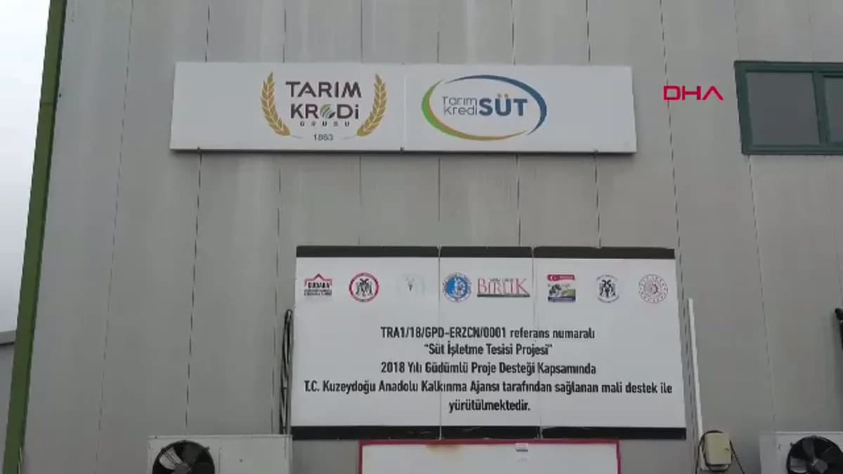 Erzincan’da Süt Fabrikası Çiftçiye Nefes Aldırdı: Günlük 45 Ton Kapasiteyle Bölge Hayvancılığına Katkı