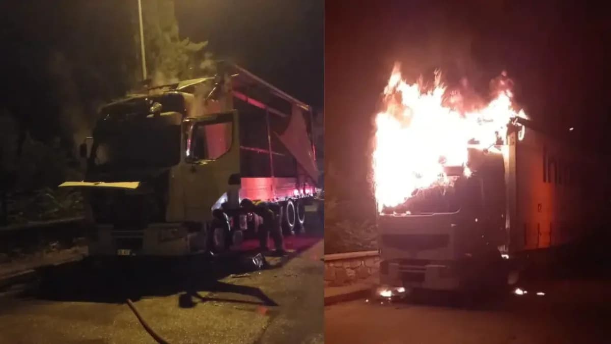 Bursa’da Alev Topuna Dönen Tır Yangını Paniğe Neden Oldu