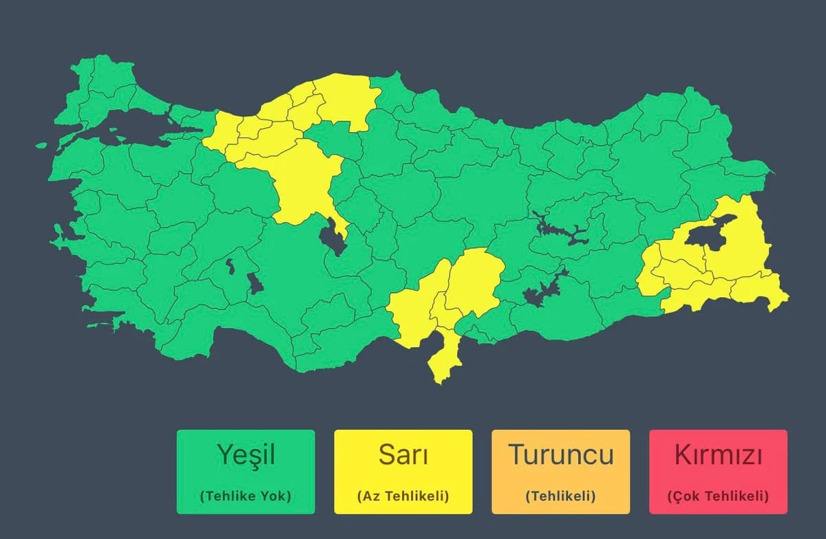 İçişleri Bakanlığı’ndan 18 il için Kuvvetli Kar ve Sağanak Uyarısı