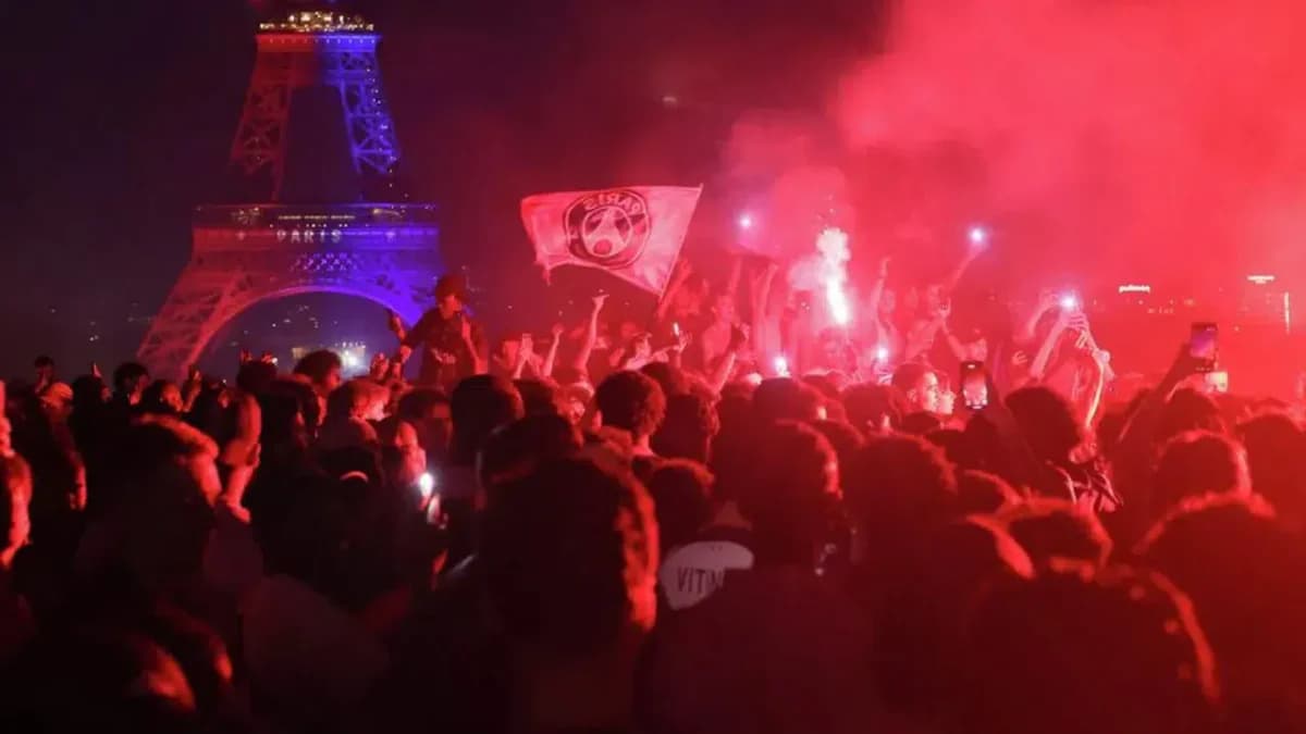 Şampiyonlar Ligi kutlamalarında Paris karıştı 416 gözaltı