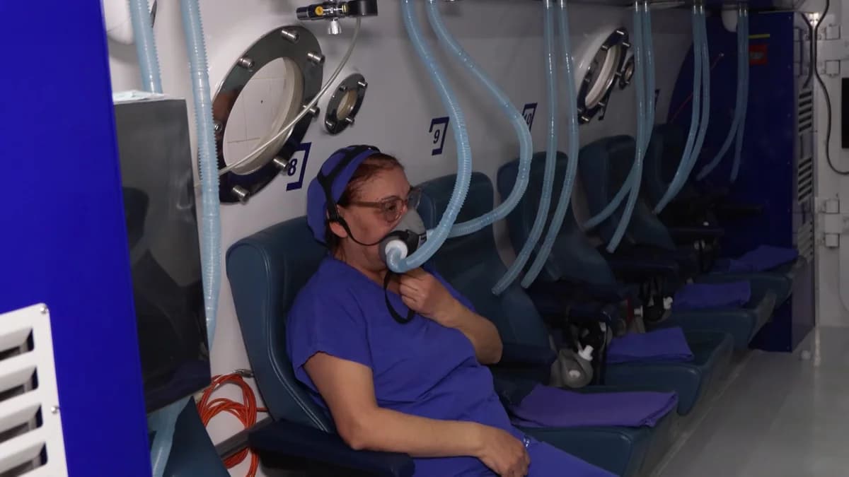 Televizyon İzlerken Gören Gözü Kararan Kadın, Hiperbarik Oksijenle Gözüne Kavuştu