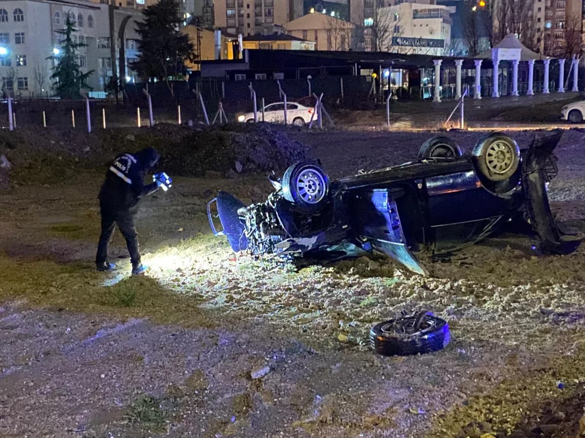 Ankara’da Feci Kaza: Takla Atan Araçta 1 Ölü