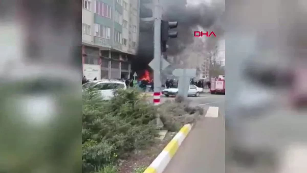 Mardin’de Manav Dükkanında Yangın Paniği