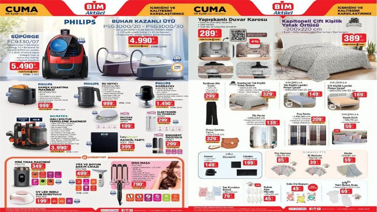 BİM Aktüel: Philips Su Isıtıcı Fırsatı! 5 Eylül Cuma İndirim Kataloğu