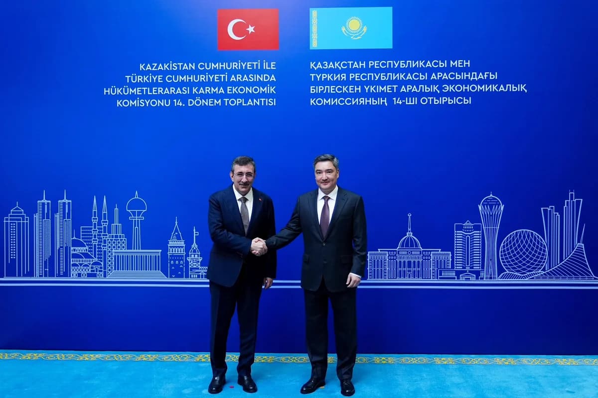 Cevdet Yılmaz, Kazakistan Başbakanı Oljas Bektenov ile Önemli Görüşme Gerçekleştirdi