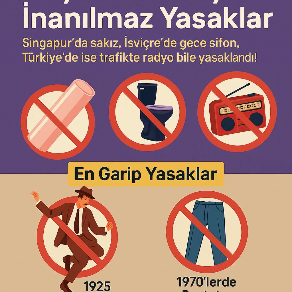 Dünyanın ve Türkiye’nin En Garip Yasakları: Sakızdan Mayo’ya, Ekmekten Napolyon’a