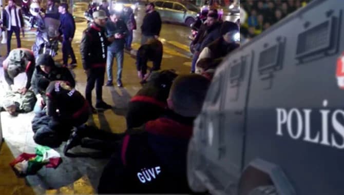 İzmir’de izinsiz yürüyüşe polis müdahalesi: 6 kişi gözaltına alındı