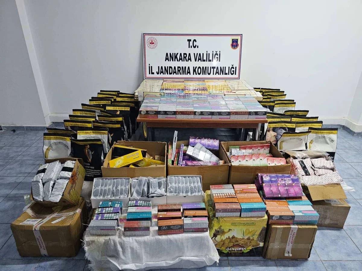 Ankara’da 9,4 Milyon Lira Değerinde Kaçak Malzeme Yakalandı
