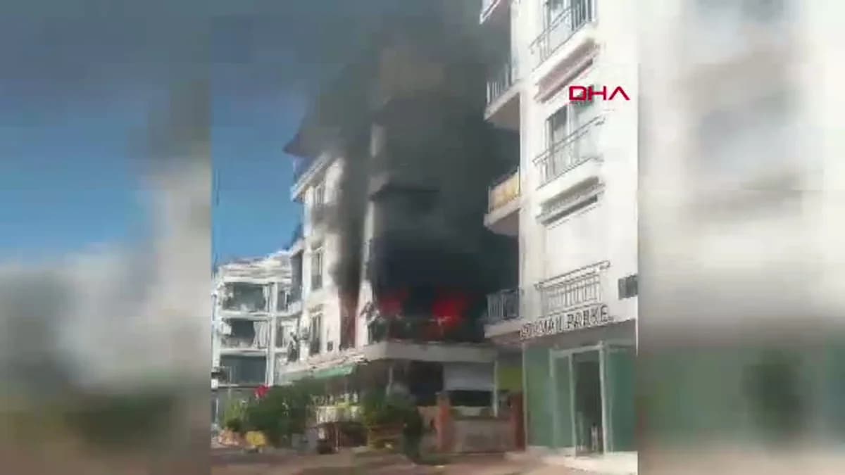 Antalya’da Yangın Panik Yarattı: Mahsur Kalanlar Kurtarıldı