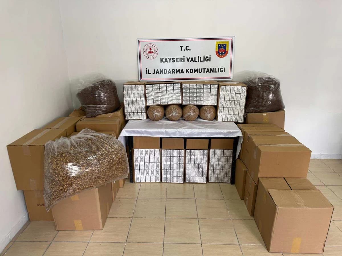 Kayseri’de Nefes Kesen Operasyon: 200 Kilo Kaçak Tütüne El Konuldu