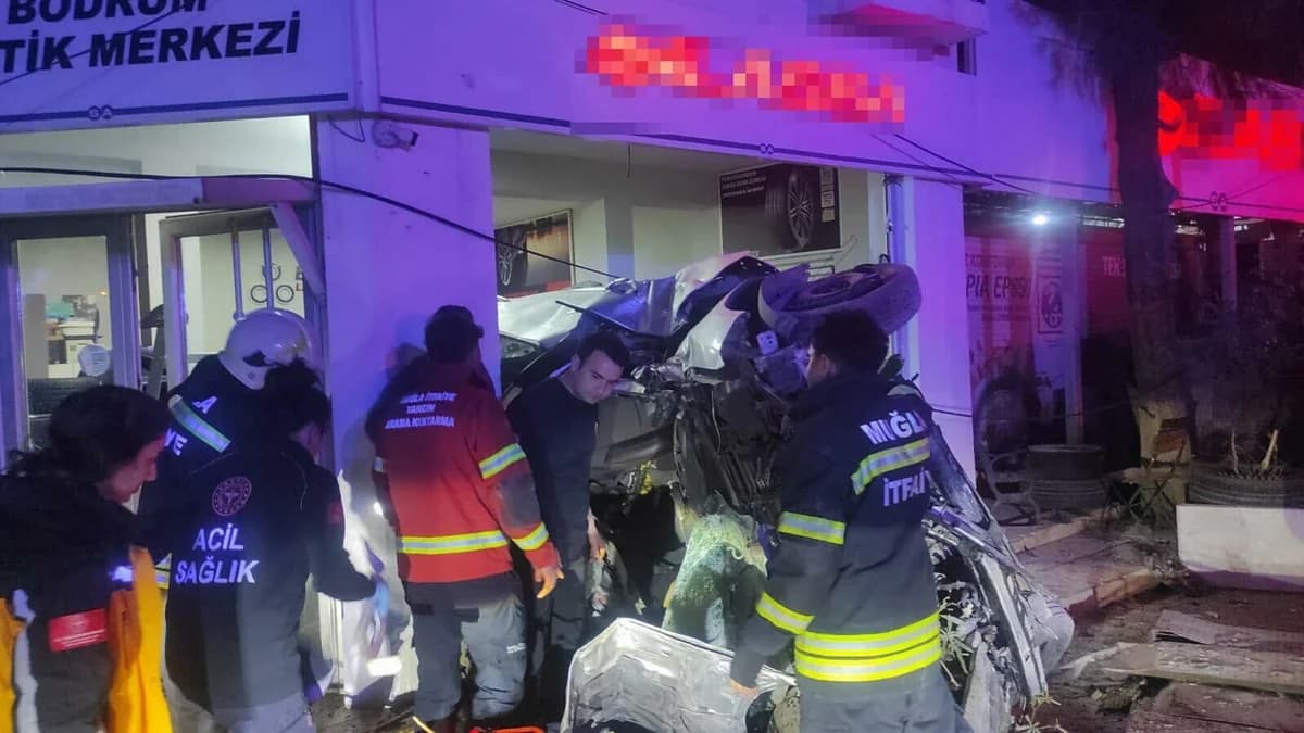 Alkollü Sürücünün Kaza Yaptığı Bodrum’da 4 Yaralı