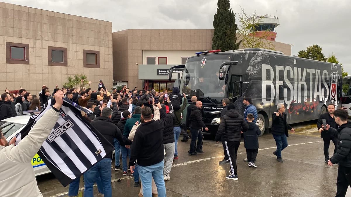 Beşiktaş, Samsun’a Varış Yaptı