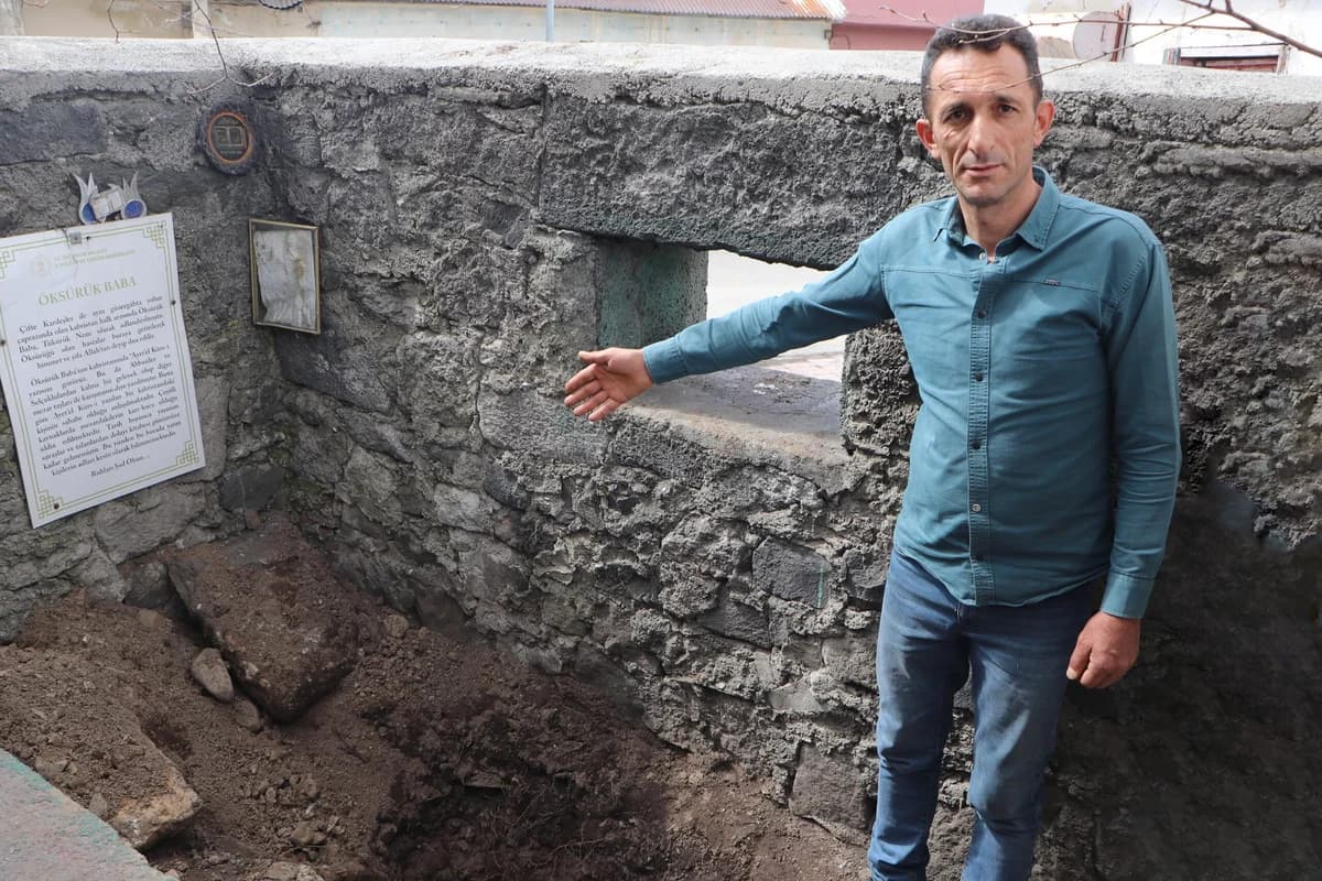 Erzurum’da ‘Öksürük Baba Türbesi’nde Define Kazısı Paniği: Şifa Niyetiyle Gidilen Yer Soyuldu