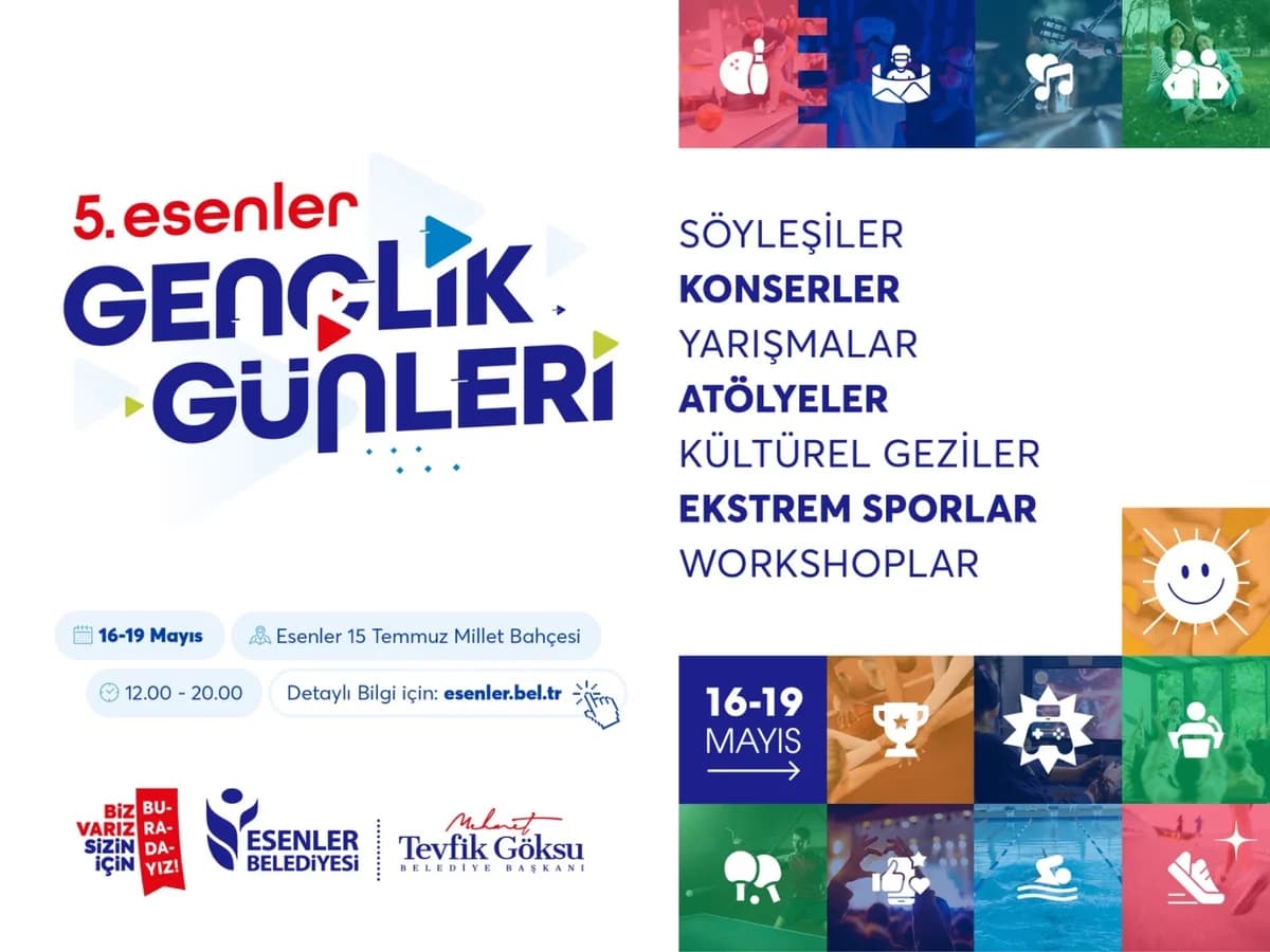 Mesut Özil ve Musti Kusti, Esenler Gençlik Günleri’nde Gençlerle Buluşuyor