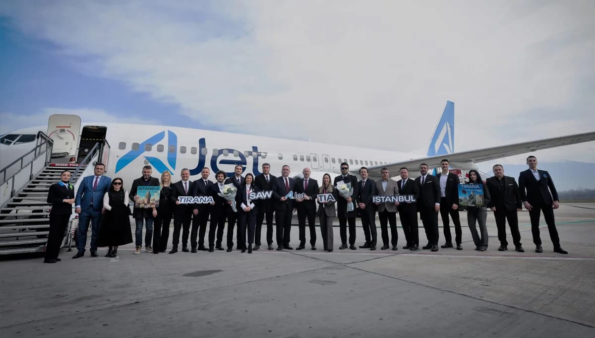 AJet, İstanbul ve Ankara’dan Tiran’a Uçuş Seferleri Başlattı