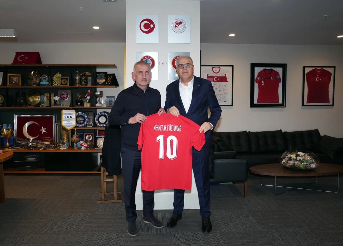 Mehmet Akif Üstündağ, TFF Başkanı Hacıosmanoğlu’nu Ziyaret Etti