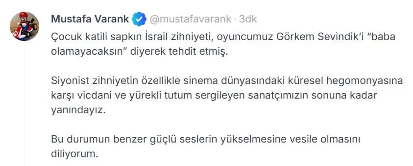 Mustafa Varank’tan ‘Kadir Baba’ Karakterine Destek: Yürekli Bir Ses