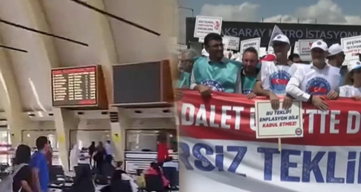 Memur Grevi: Şehirlerde Tren Seferleri Durdu, İş Bırakma Eylemi