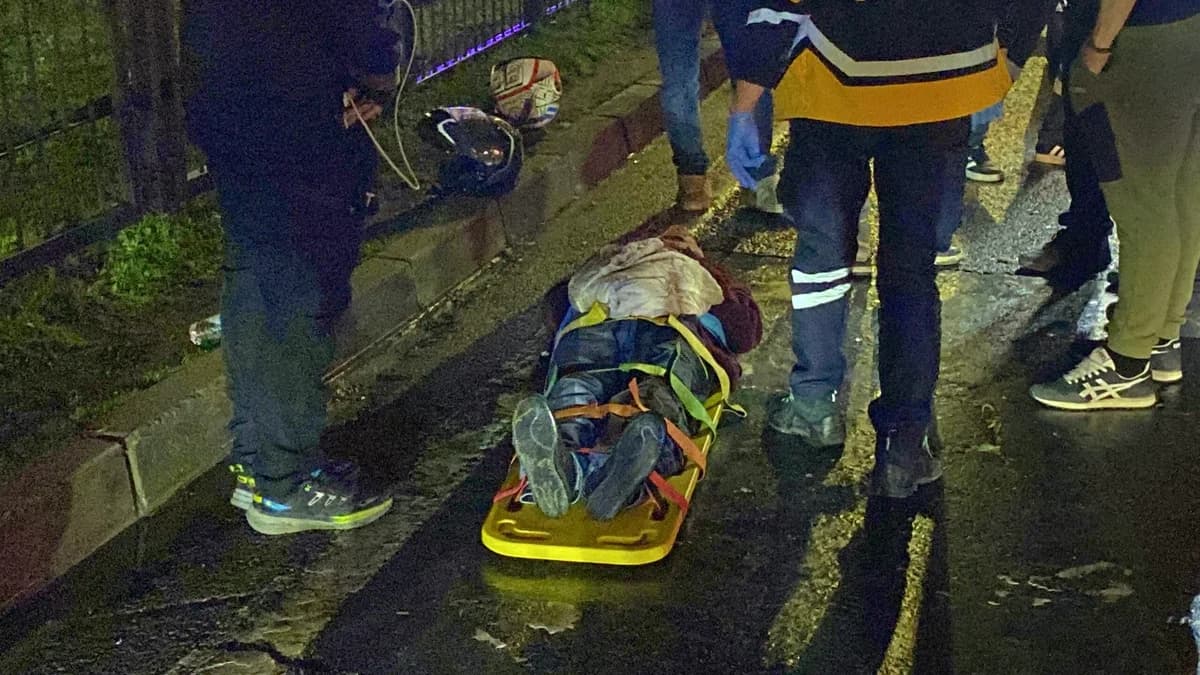 Samsun’da Yağmur Kazası: Motosiklet Devrildi, 2 Yaralı