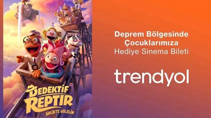 Trendyol deprem bölgesindeki 200 bin öğrenciye sinema bileti desteği sağlıyor