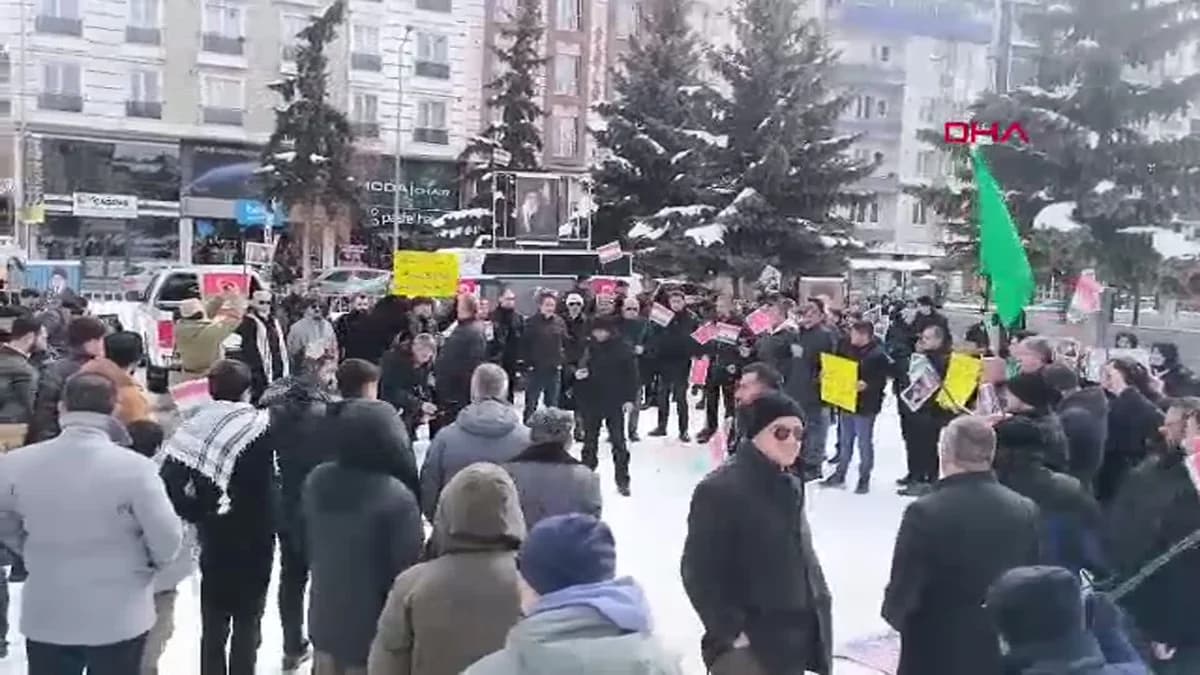 Kars’ta ABD ve İsrail’e Yönelik Protesto Gösterisi Düzenlendi