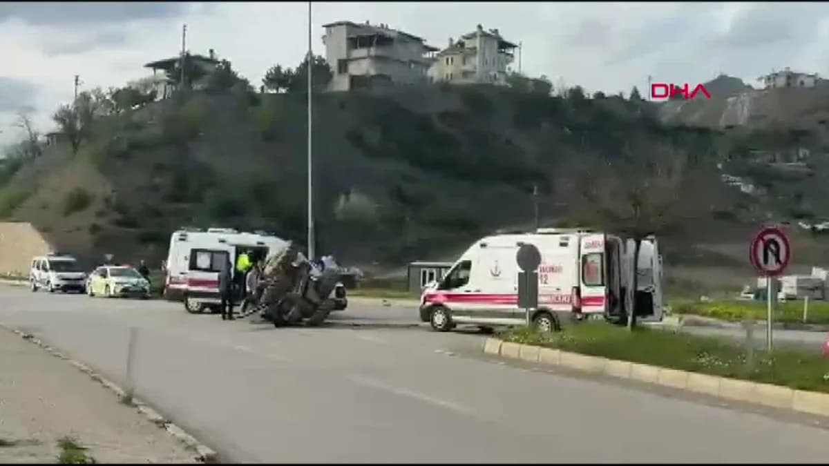 Çorum’da Ambulans ve Traktör Çarpıştı: 1 Yaralı