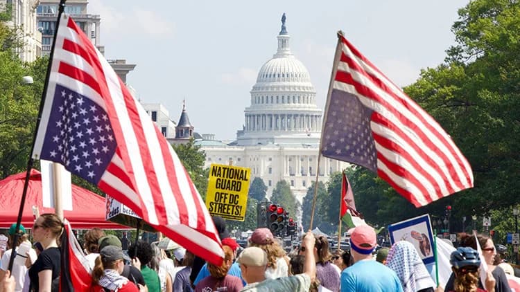 Washington’da Ulusal Muhafız Kararı: Binlerce Kişi Protesto Etti